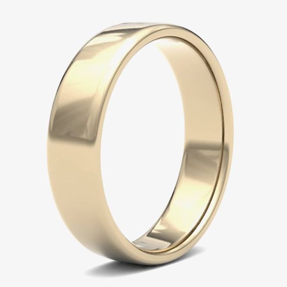 5mm Soft Court ring in 9ct Gold