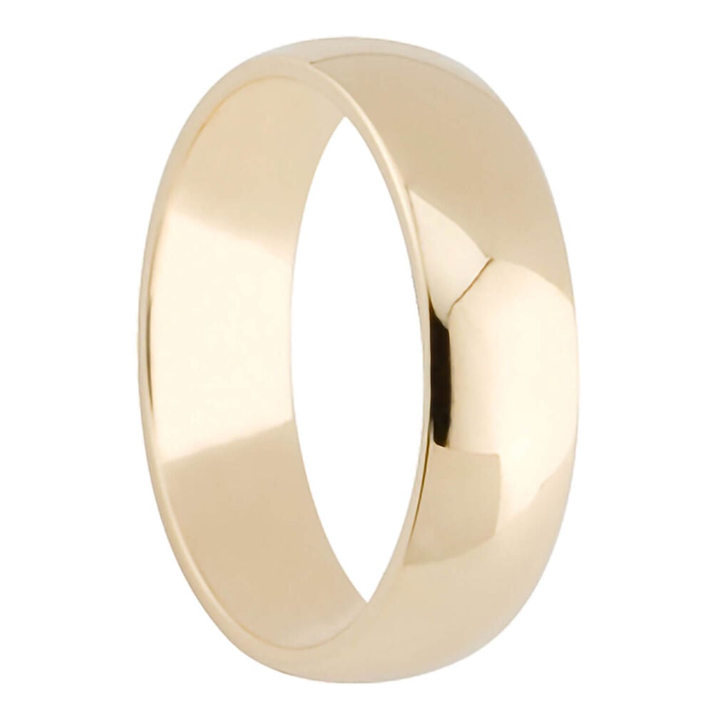 6mm Classic Court Wedding Ring in 18ct Gold