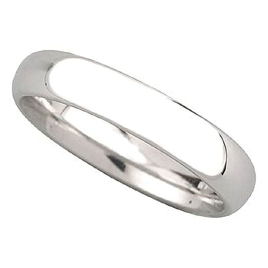 5mm Court Wedding Ring in 18ct White Gold