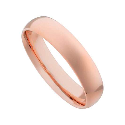 5mm Classic Court Wedding Ring in 9ct Rose Gold