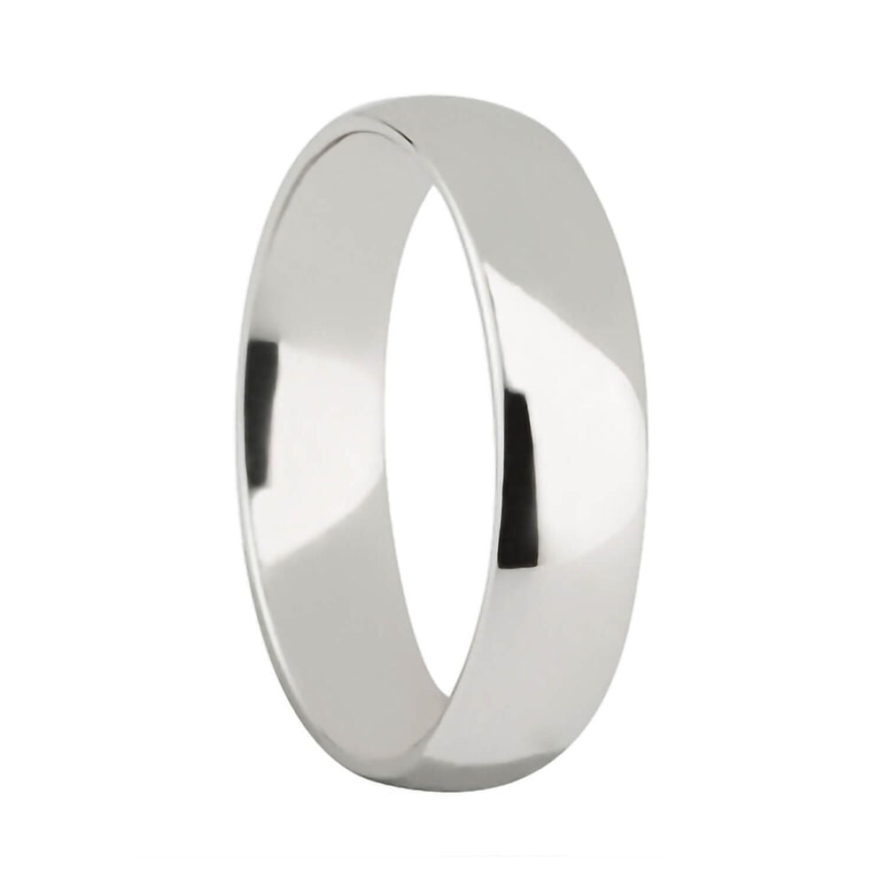 5mm Classic Court Wedding Ring in Platinum